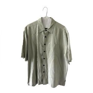 Quiksilver Edition Men’s Button Up Shirt Size L | Casual Hawaiian Style